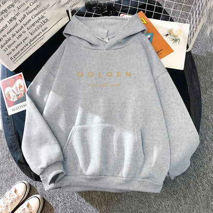 Jungkook-Inspired GOLDEN Album Hoodie – BTS Edition