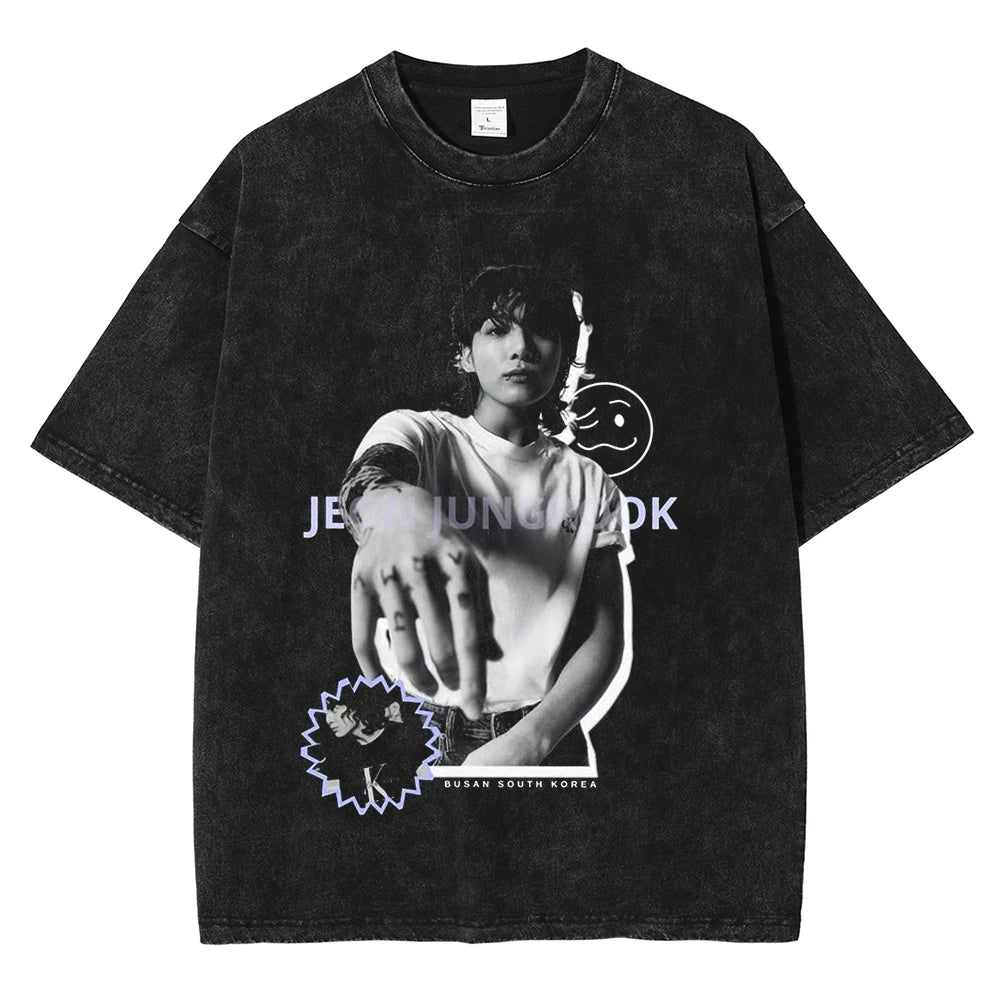 Harajuku Oversized t-shirt | Jungkook – BTS – Seven Wear
