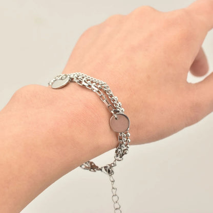 Jimin-Inspired Silver Chain Bracelet – BTS Edition