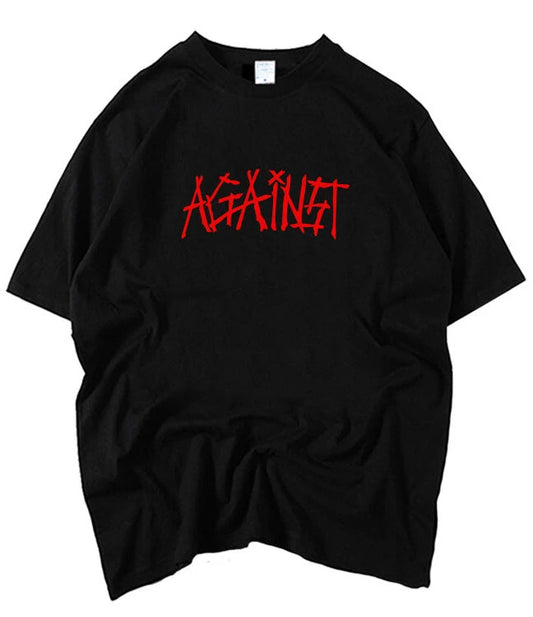 Taehyung-Inspired Black Against T-Shirt – BTS Edition