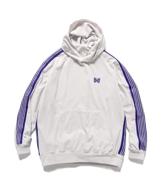 Jungkook-Inspired White Butterfly Striped Track Hoodie – BTS Edition