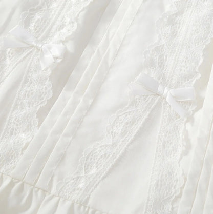 Ahyeon-Inspired White Mini Bows Croquette Skirt – BabyMonster Edition
