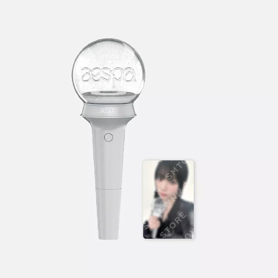 AESPA OFFICIAL LIGHT STICK with Strap+Foto Karte Tracking Code FANLIGHT MD GOODS