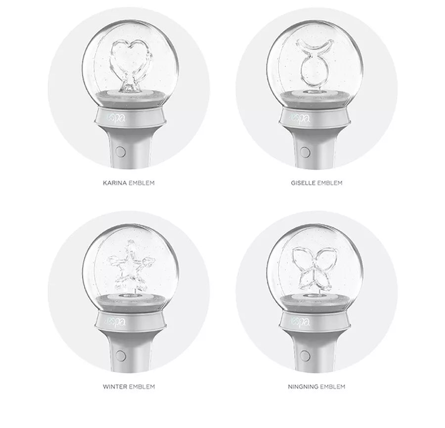 AESPA OFFICIAL LIGHT STICK with Strap+Foto Karte Tracking Code FANLIGHT MD GOODS